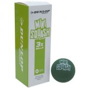 Dunlop Mini Squash Ball (3-Pack) (GREEN)