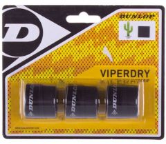 Dunlop ViperDry Black Overgrip (3-Pack)