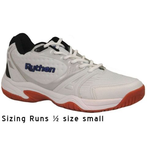 Python Deluxe Indoor Mid White Shoe (PY-722M) | SquashGalaxy display picture 1