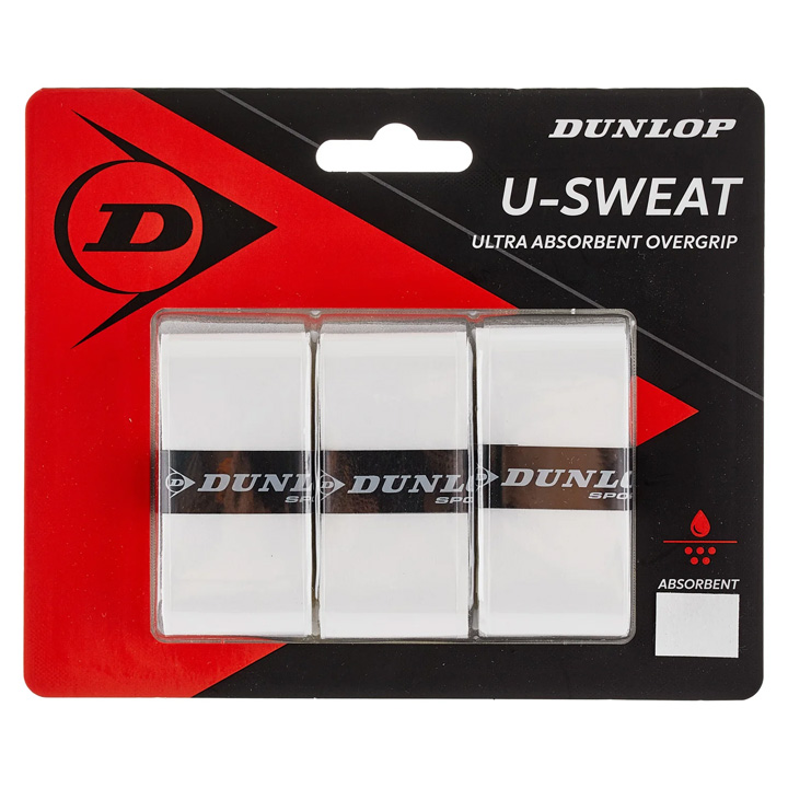 Dunlop U-Sweat Tennis Overgrip Wit 3