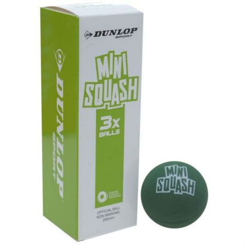 Dunlop Unsquashable Fundation Mini Squash Ball Pack of 3 
