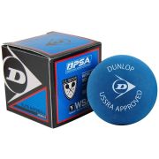Dunlop Elite Doubles (High Altitude) Squash Ball (1-Ball) (Blue Hard Ball w/ White Dot)