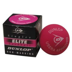 Dunlop Elite (Singles) Squash Ball (1-Ball) (Red Hard Ball w/ White Dot) (P748400)