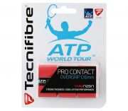 Tecnifibre Pro Contact Overgrip 3-Pack (Red)