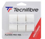 Tecnifibre Pro Feel Overgrip 3-Pack (White)