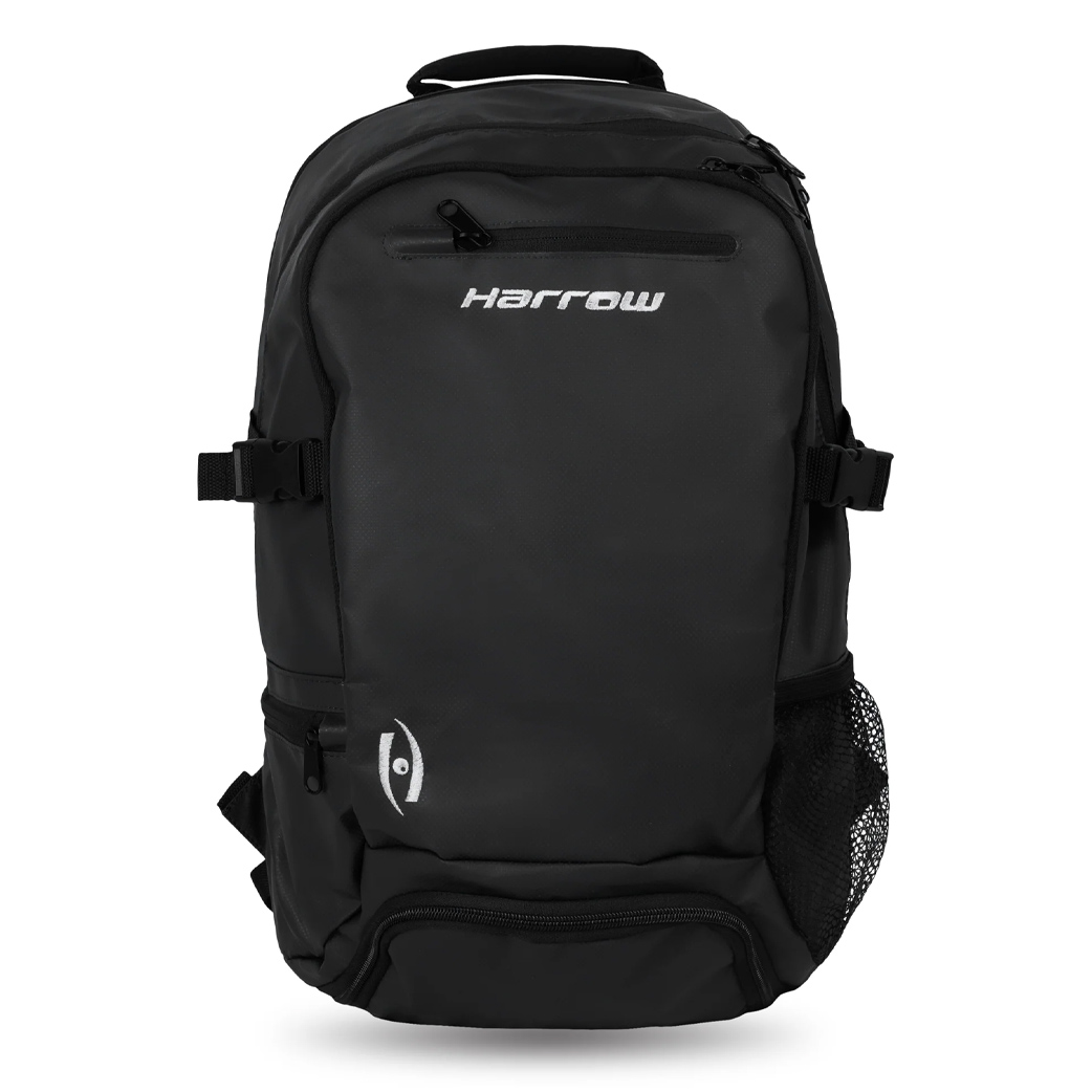 Harrow Courtside Backpack Bag (Black/Black)(01870605) | SquashGalaxy