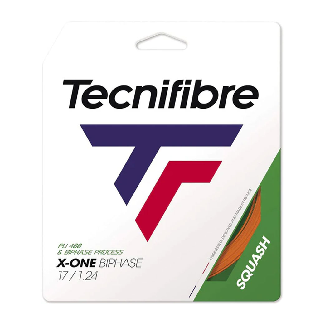 Tecnifibre X-One Biphase 17g Orange (1.24mm) | SquashGalaxy