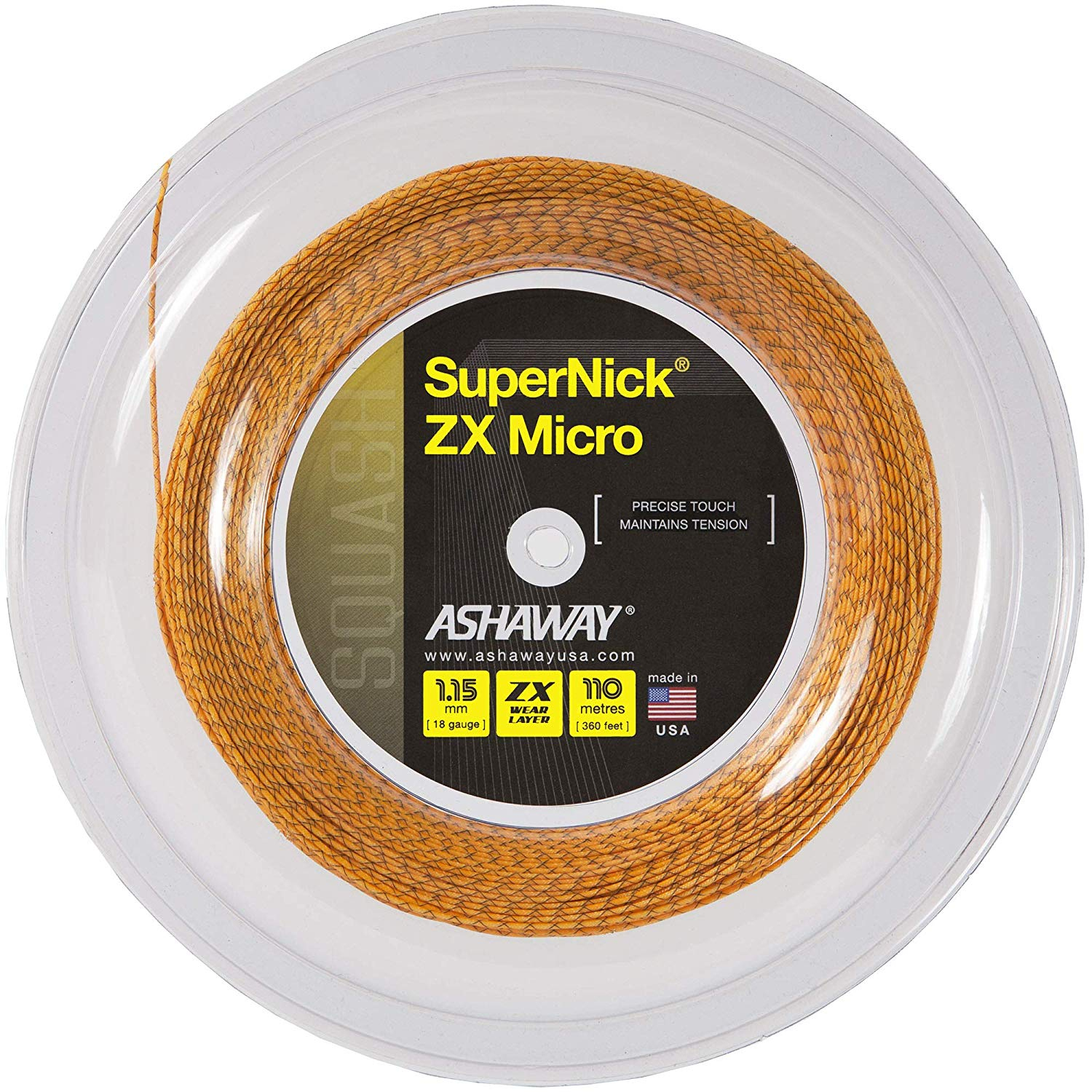 ASHAWAY SuperNick XL Squash String 110 M Reel 