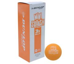 Dunlop Mini Squash Ball (3-Pack) (ORANGE)
