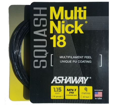 UltraNick 1.15mm 18 Squash String Set Ashaway Ultra Nick 