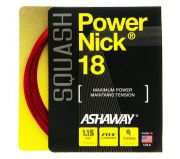 Ashaway PowerNick 18 Squash Set (1.15 mm) (Red) (30 ft.)