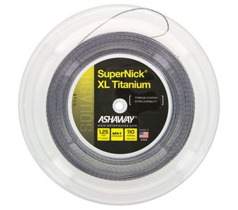 ASHAWAY SuperNick XL titane squash String 110 M Reel