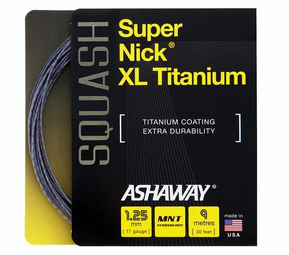 Corde De Raquette Ashaway SUPERNICK XL - Jauge 17 - 30 Pieds - Neuf