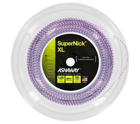 Ashaway SuperNick XL Squash REEL (1.25 mm) (White/Red/Blue) (360