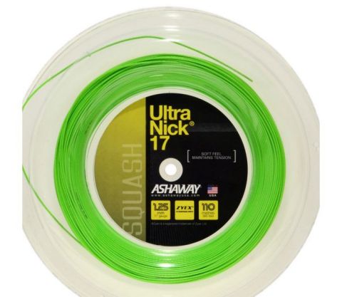 Ashaway UltraNick 17 Squash REEL (1.25 mm) (Green) (360 ft